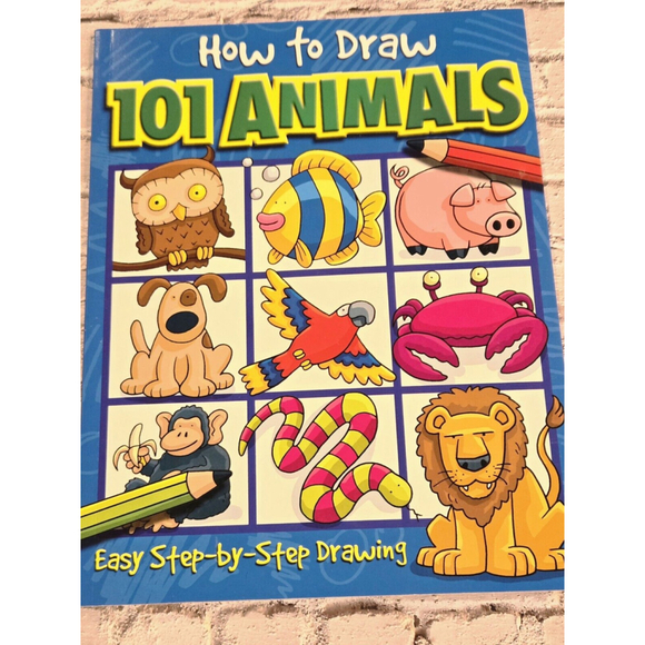 Top That Publishing Us Other - How to Draw 101 Animals: Easy Step-By-Step Drawing (Paperback or Softback) New
